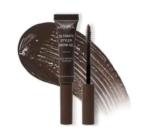 [840222313256] MOIRA ULTIMATE STYLER BROW GEL 004 DARK BROWN