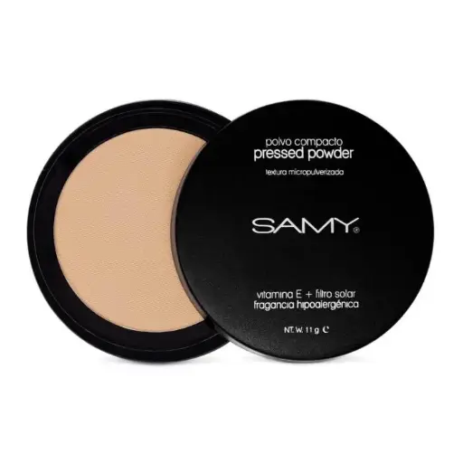 [7703378002142] POLVO COMPACTO SIN ESPEJO SAMY # 01. NATURAL