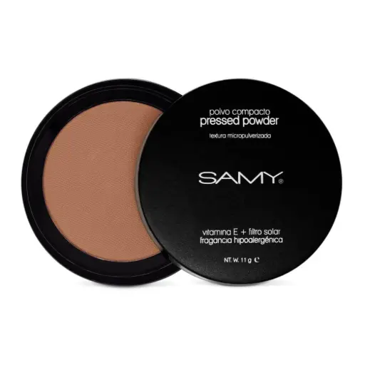 [7703378004368] POLVO COMPACTO SIN ESPEJO SAMY # 06. CANELA