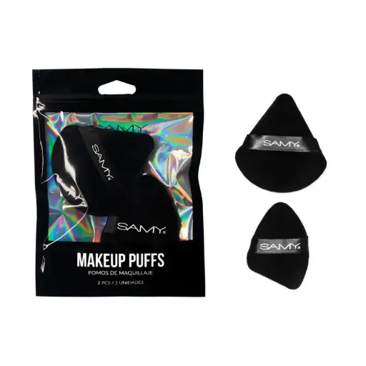 [7703378875593] POMOS DE MAQUILLAJE TRIANGULARES X 2 UND SAMY