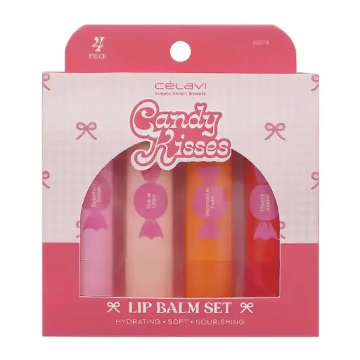 [641018501969] CELAVI Candy Kisses Lip Balm 4pcs