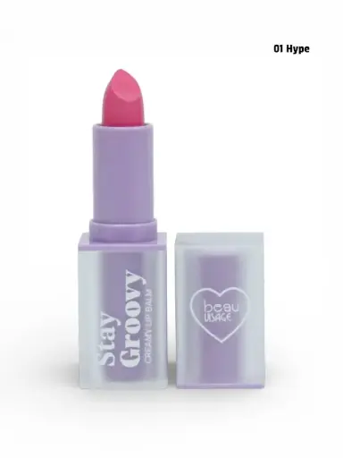 [6973327789887] BEAU VISAGE Stay Groovy Creamy Lip Balm 01 HYPE