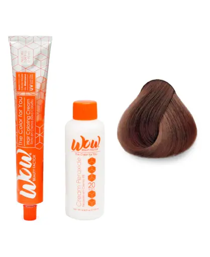 [671875658780] WOW Tinte en Crema para Cabello con Peróxido en Crema 8.07 Rubio Claro Frío