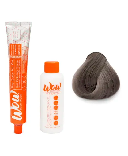 [671875658568] WOW Tinte en Crema para Cabello con Peróxido en Crema 9.1 Rubio clarisimo Cenizo