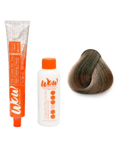 [671875658636] WOW Tinte en Crema para Cabello con Peróxido en Crema 6.22 Rubio Oscuro