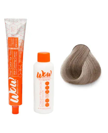 [671875658605] WOW Tinte en Crema para Cabello con Peróxido en Crema 9.11 Rubio clarisimo