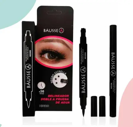[7503175220035] BAUSSE Delineador Doble Waterproof +36h Larga Duración Ojos