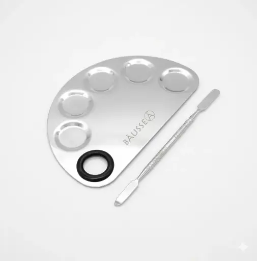 [7503176212039] BAUSSE Paleta de Acero para Mezclar Maquillaje Profesional