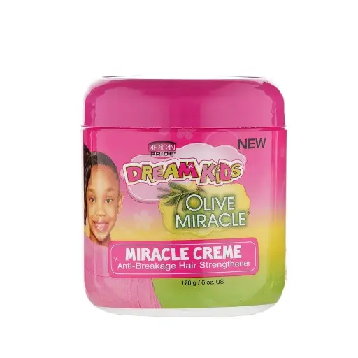[802535476073] African Pride Dream Kids Olive Miracle Crème 170g – Crema Capilar Infantil con Aceite de Oliva