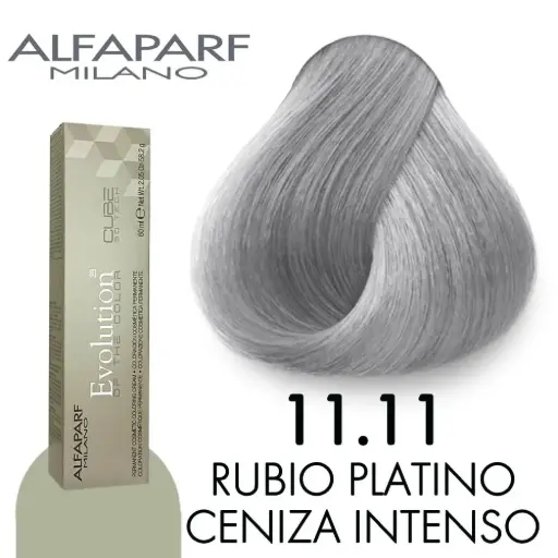 [8022297128023] Tinte 11.11 Rubio Platino Cenizo Intenso 90 ml Color Amore de Alfaparf Milano – Coloración Permanente Profesional