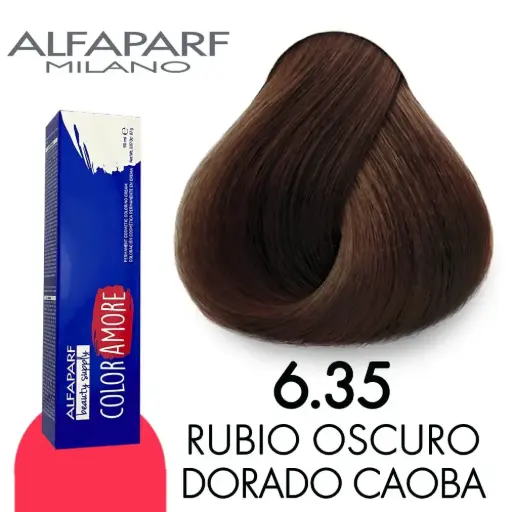 [8022297128122] ALFAPARF COLOR AMORE TINTES 6.35 RUBIO OSCURO DORADO CAOBA