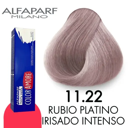 [8022297128290] Tinte 11.22 Rubio Platino Irisado Intenso 90 ml Color Amore de Alfaparf Milano – Coloración Permanente Profesional