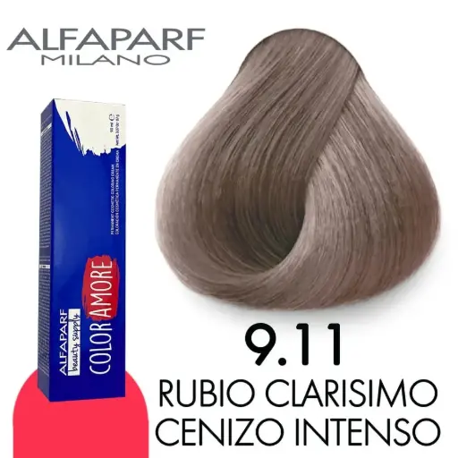 [8022297128283] ALFAPARF COLOR AMORE TINTE 9.11 RUBIO CLARISIMO CENIZO INTENSO 90 ML