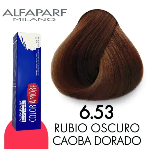 [8022297128207] ALFAPARF COLOR AMORE TINTE 6.53 RUBIO OSCURO CAOBA DORADO 90 ML