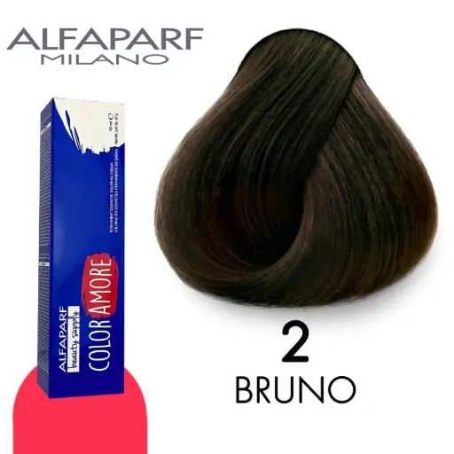 [8022297127927] Tinte 2 Bruno 90 ml Color Amore de Alfaparf Milano – Coloración Permanente para Cabello