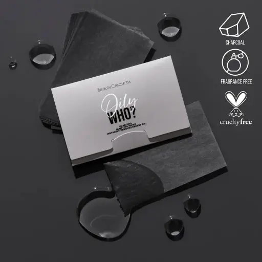[667619534243] Beauty Creations OILY WHO CHARCOAL BLOTTING PAPER