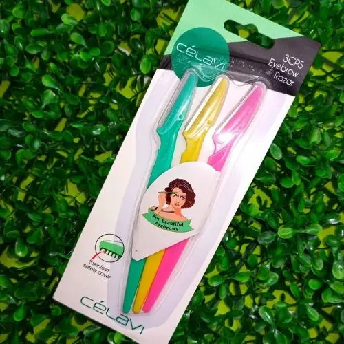 [641018315870] CELAVI EYEBROW RAZOR 3 PIEZAS