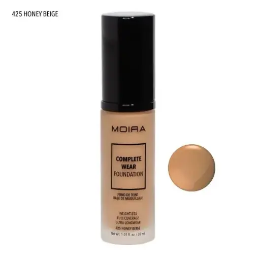 [840222302830] MOIRA Complete Wear Foundation (425, Honey Beige)