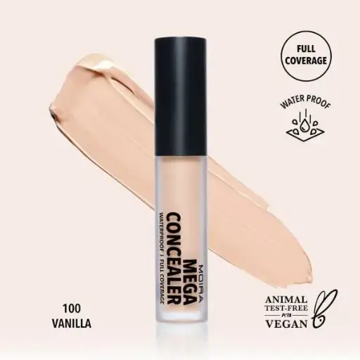[816180021960] MOIRA Mega Waterproof Concealer ( #100 Vanilla )