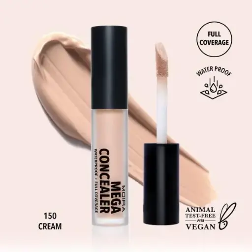 [816180024718] MOIRA Mega Waterproof Concealer ( #150, Cream )