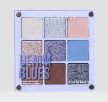 [721718926610] BEAUTY CREATIONS 9 COLOR PALETTE DENIM BLUES