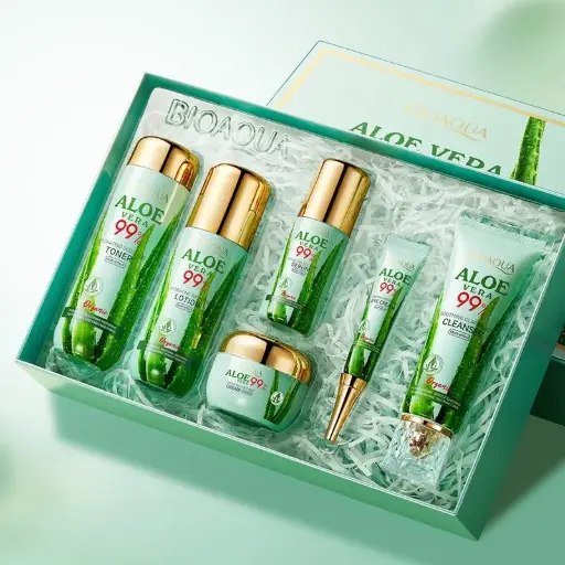 [BQY14788] BIOAQUA Aloe Vera Soothing and Moisturizing Skin Care Six-piece Set