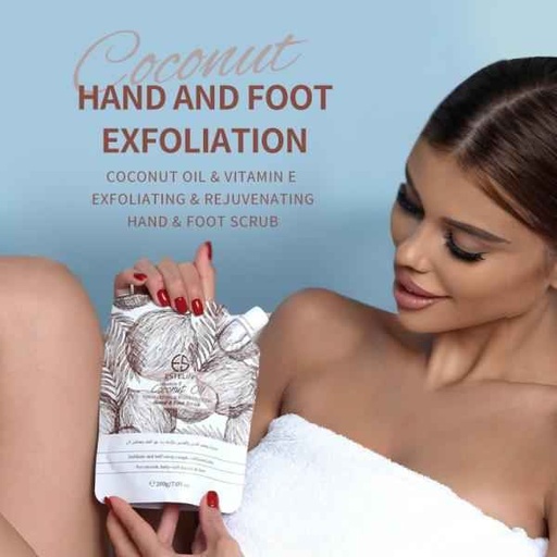 [6971764155272] ESTELIN COCONUT OIL EXFOLIANTIN-REJUVENATING HAND Y FOOT SCRUB 200G