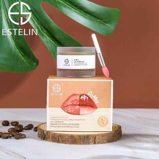 [6971764153469] ESTELIN COFEE 3 IN 1 LIP CARE SET 5G