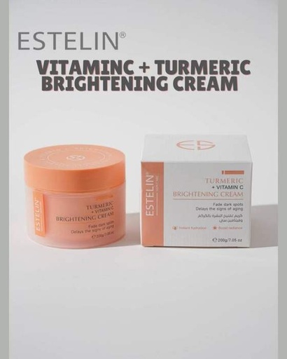 [6971764157931] ESTELIN TURMERIC+VITAMINC BRIGHTENING CREAM 200G