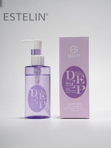 [6971764157269] ESTELIN 3 EN 1 GRAPE SEED DEEP CLEANSING OIL 130ML