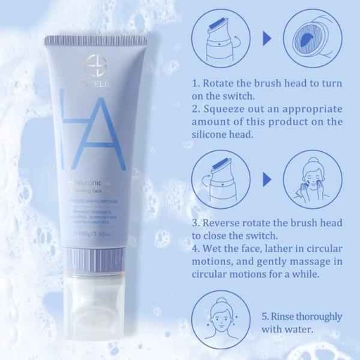 [6971764155418] ESTELIN HYALURONIC ACID FACE WASH 100G