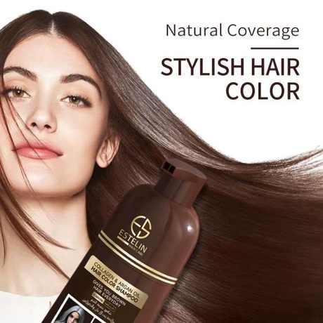 [6971764155586] ESTELIN HAIR COLOR SHAMPOO BROWN 400ml