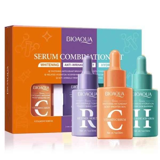 [6942349737350] Bioaqua Set serum Vitamin c/retinol/Hialuronico