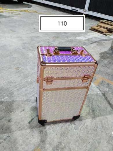 [3692025062063] BELLAS MALETA MAQUILLAJE GRANDE 4 COMPARTIMENTOS TORNASOL CON RUEDITAS