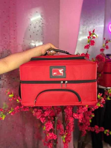 [3692025062018] BELLAS MALETA DE MAQUILLAJE TELA CON ZIPPERS SURTIDO